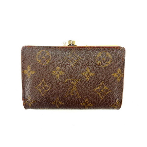 Louis Vuitton Canvas Brown Wallet Monogram Bifold Monnaie Porte - Picture 1 of 6